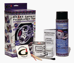 High Temperature High Gloss Self Leveling Brush On Black G2 Brake Caliper Paint System Kit