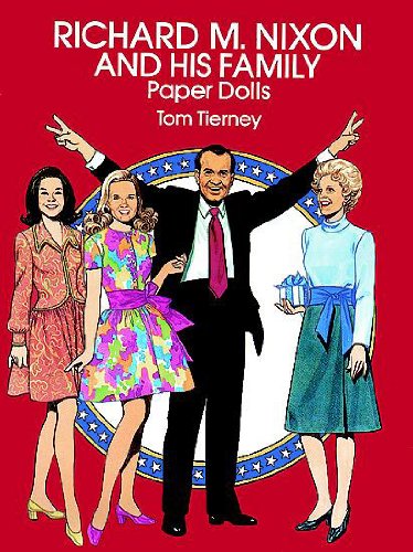 richard m nixon and his family paper dolls dover president paper dolls