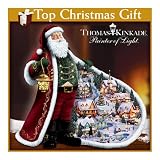 Thomas Kinkade Santa's Holiday Village Figurine: Unique Christmas Decoration