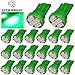 YITAMOTOR 20 PCS T10 Wedge 8-SMD Green LED Light bulbs W5W 2825 158 192 168 194