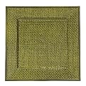 Square Woven Chargers Set of 4 - Green
