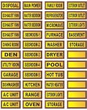 Electrical Circuit Breaker Waterproof Decal Labels