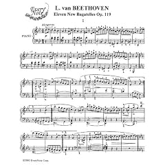 Beethoven 11 Bagatelles Op. 119 for Piano: Instantly download and print sheet music