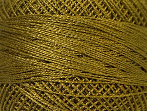 Lot of 10 Skeins Oren Bayan YARNS Cotton Perle 12 Dark Olive Green