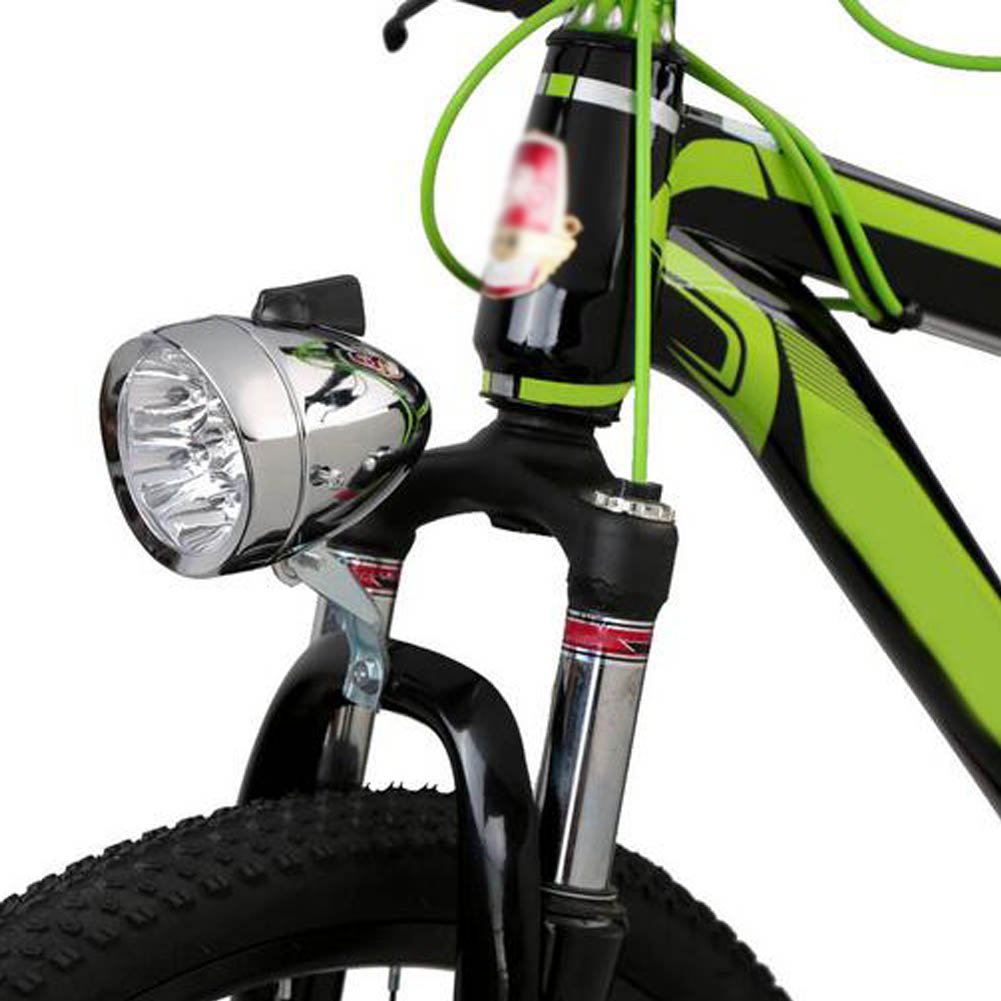 Zimo®Vintage Retro Bicycle Bike Front Light Lamp 7 LED Fixie Headlight with Bracket 5