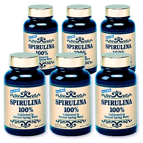 Spirulina 100% - 750tabs/200mg - 6-bottle Pack Spirulina 100% - 750tabs/200mg - 6-bottle Pack