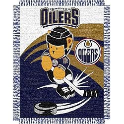 Edmonton Oilers NHL Triple Woven Jacquard Throw (044 Series) (36X46")"