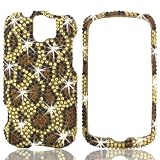 Talon Full Diamond Bling Phone Shell for HTC MyTouch Slide 3G (Leopard - Yellow)