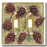 Review Blonder  / Pinecone Lodge Double Switchplate