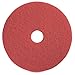 Genuine Joe 90415 Spray Buffing Floor Pads, 15", 5/CT, Red