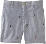 Kitestrings Boys 2-7 Toddler Embroidered Dobby Short