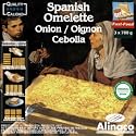 Full cooked Spanish omelette. Box of three (3) units of 24.69 Oz each. Plain with Potatoes and Onions