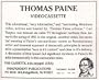 Thomas Paine Video [VHS]
