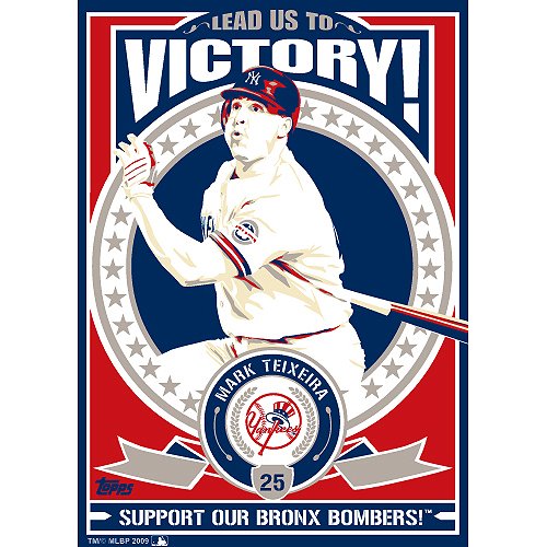 Sports Propaganda New York Yankees Mark Teixeira Limited Edition Screen-Print