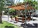 Comtemporary Aluminum Post Wood Top Pergola