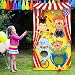 Blulu Carnival Toss Games Banner with 3 Bean Bags,Circus Animal
