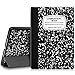 Fintie iPad 9.7 2018/2017 Case - Lightweight Slim Shell Standing Cover with Auto Wake/Sleep Feature for Apple iPad 6th / 5th Gen 9.7 Inch Tablet, Composition Book Black