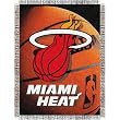 Miami Heat NBA Woven Tapestry Throw Blanket (48x60")"