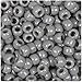 BEADTIN Dark Grey Opaque 9mm Barrel Pony Beads (500pc)