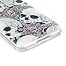 S5 Case, Galaxy S5 Case - MOLLYCOOCLE Fashion Style Colorful Painted Pattern PC Hard Cover Case for Samsung Galaxy S5 I9600 SM-G900A SM-G900T SM-G900P SM-G900V SM-G900R4 Developer Edition(Skull with Flowers)