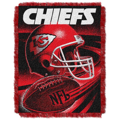 NFL Kansas City Chiefs 48-Inch-by-60-Inch Jacquard Acrylic Throw