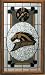 Western Michigan Stained Glass Wall Clock