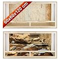 Holz Terrarium OSB 120x60x60cm mit Frontbel�ftung Holzterrarium