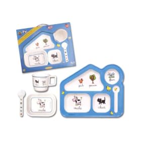 French 4 Piece Dinner ware Set - Farm