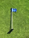 Golf - Putting Green - 30 Practice Green Marker w/ Easy Grab Knob - (1) BLUE Colored Flag Included