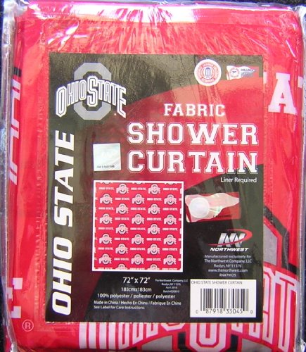 Ohio State Buckeyes Shower Curtain 72x72