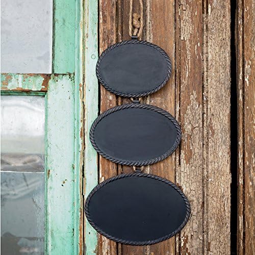 Hanging Metal Chalkboard Blackboard, Set of Three