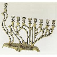 Traditional Menorah, Brass.