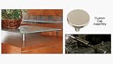 61WE6GNXS1L. SL160  CRL Brushed Stainless 1/2 Diameter Custom Cap Assembly for 1/2 Diameter Standoff Base