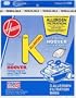 Hoover Type K Allergen Filtration Vacuum Cleaner Bags, Package of 3