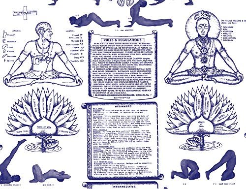 Dharma Mittra's Beginner/Intermediate Course Chart (Non-Laminated)
