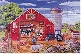 24-piece Deluxe Animals In The Barn Cardboard Floor Puzzle