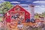 24-piece Deluxe Animals In The Barn Cardboard Floor Puzzle