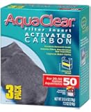 Aquaclear Activated Carbon Insert, 50-Gallon Aquariums, 3-Pack