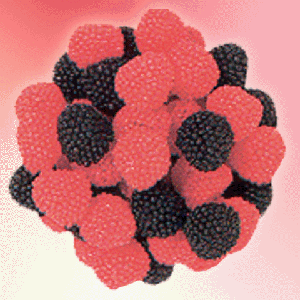 Gummy Black and Red Raspberries by Haribo