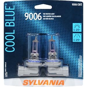 Sylvania 9006CB/BP TWIN Cool Blue Halogen Headlight Bulbs (Low-Beam) - Pack of 2