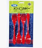 Red Plastic 4 Pack Knork