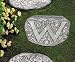 Monogram Garden Wall Plaque Stepping Stone Letter W