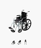 Drive Medical Polly-Wog Wheelchair/Transport Chair - Silver