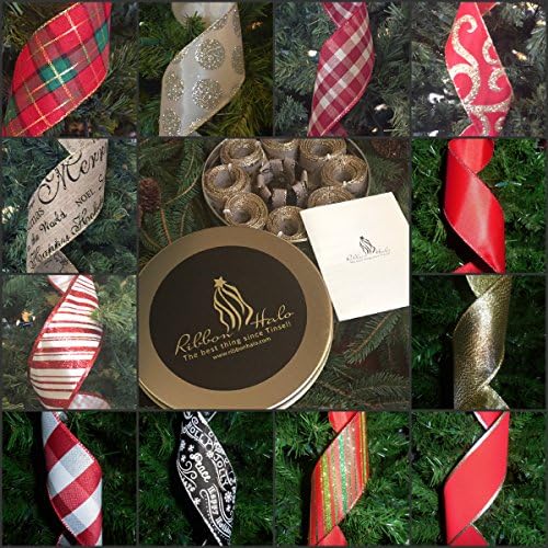 Ribbon Halo - Instant Christmas Tree Garland - Deck the Halls - Christmas Tree Decorations - Christmas Tree Ribbon - Ribbon Streamers - Tree Ribbon Streamers