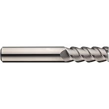 Niagara Cutter C360 Carbide Square Nose End Mills, Inch, Uncoated (Bright) Finish, Finishing Cut, 60 Degree Helix, For Use With All Materials