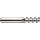 Niagara Cutter C360 Carbide Square Nose End Mills, Inch, Uncoated (Bright) Finish, Finishing Cut, 60 Degree Helix, For Use With All Materials
