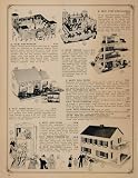 1962 Toy Ad Fort Mohawk Garage Puppet Theatre Dollhouse - Original Print Ad