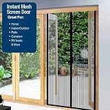 Instant Mesh Screen Door - 2 Panel Set