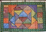 Review NovaHaat.com  / BANJARA SARI TAPESTRY INDIAN MIRROR ASIAN WALL HANGING