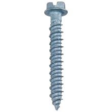 Wej-It Stalgard Coated Coated Carbon Steel Hex Washer Head Drive, Concrete Screw, USA Made, 3/16" Diameter, 1-3/4" Length, Pack of (100)